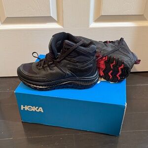Hoka Women’s Black and Red Athletic Shoes